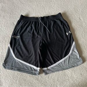 Under Armour Men's Black and Gray Athletic Shorts